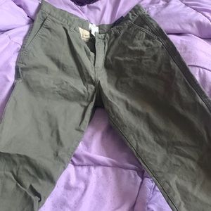 dark green jeans